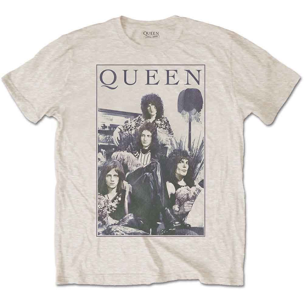 Queen Men's T-Shirt Vintage Frame Sand (M)