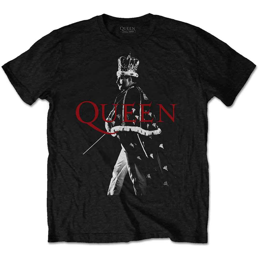 Queen Unisex T-Shirt Freddie Crown Black (XXXL)
