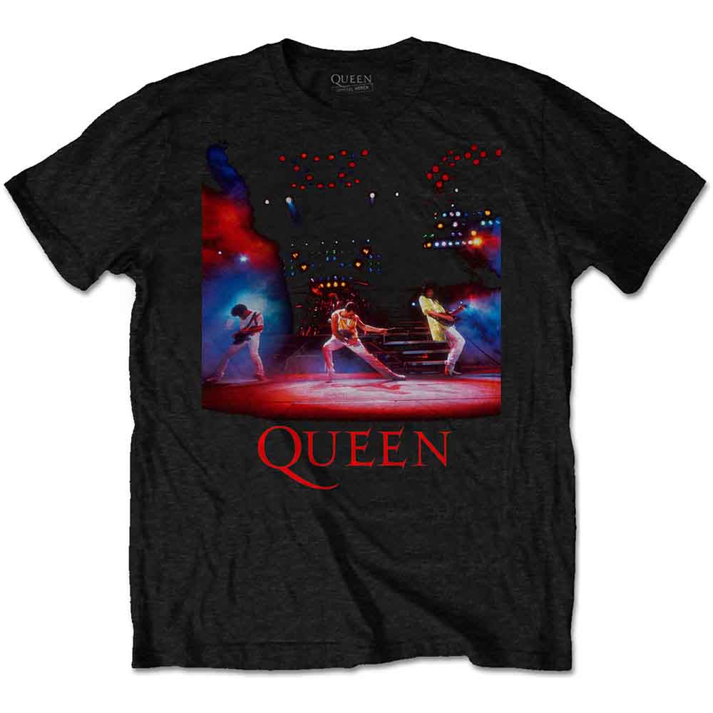 Queen Unisex T-Shirt Live Shot Spotlight Black (XXL)