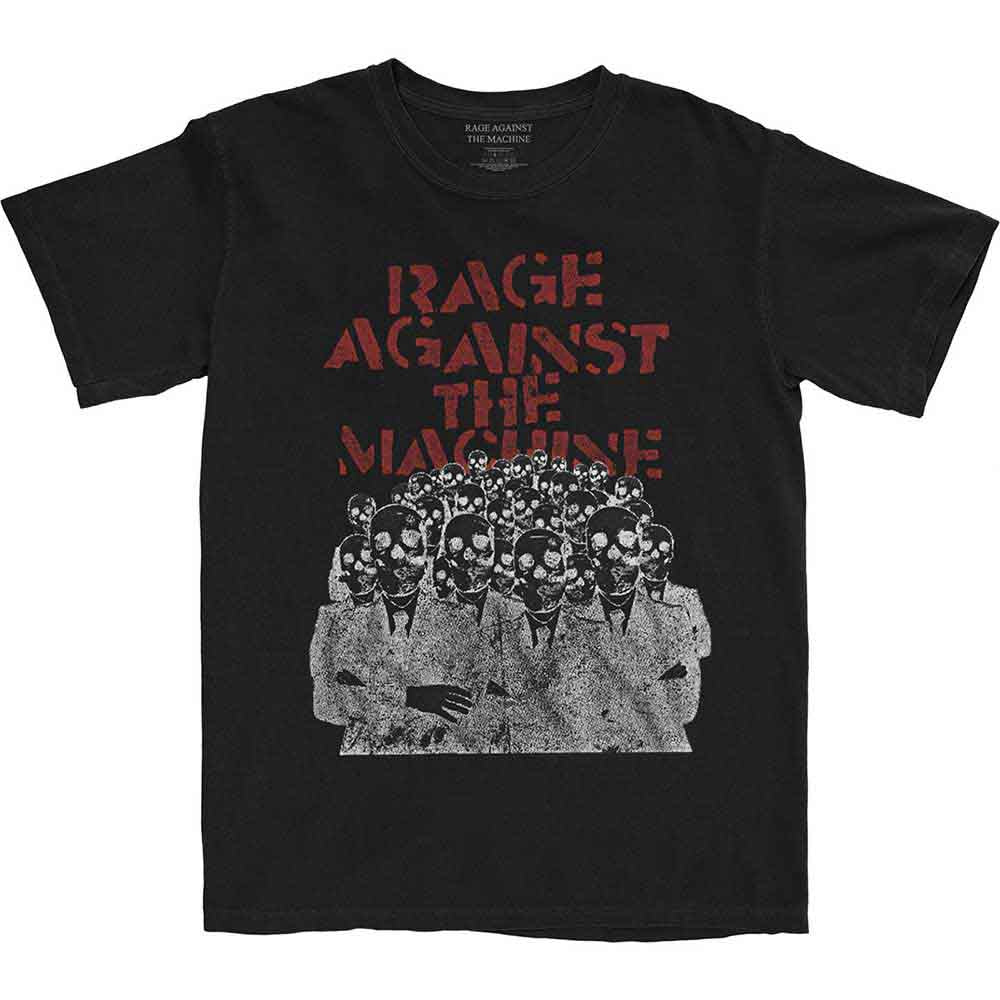 Rage Against The Machine Unisex T-Shirt Crowd Masks Black (L)
