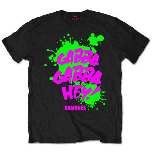 Ramones Men's T-Shirt Gabba Gabba Hey Black (XL)
