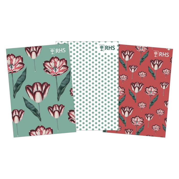 RHS A5 Sketchbook 100gsm 20sht - Tulips (3pk)