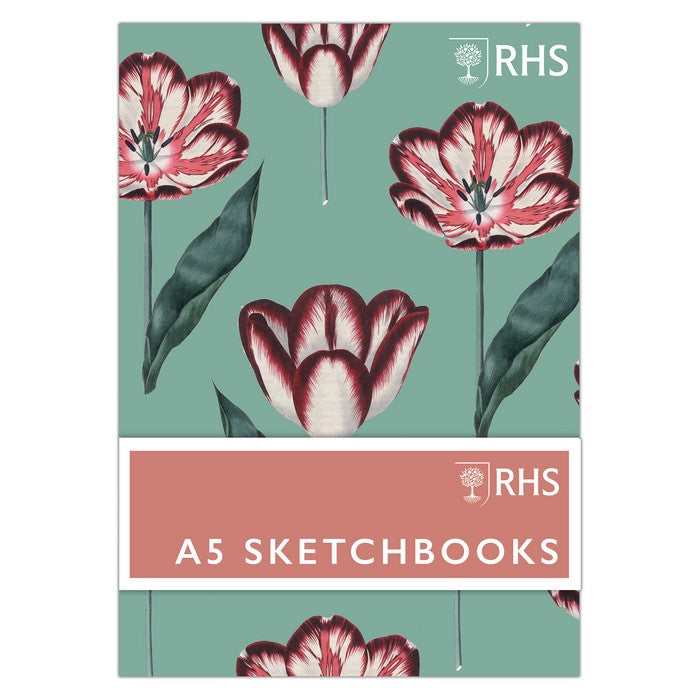 RHS A5 Sketchbook 100gsm 20sht - Tulips (3pk)