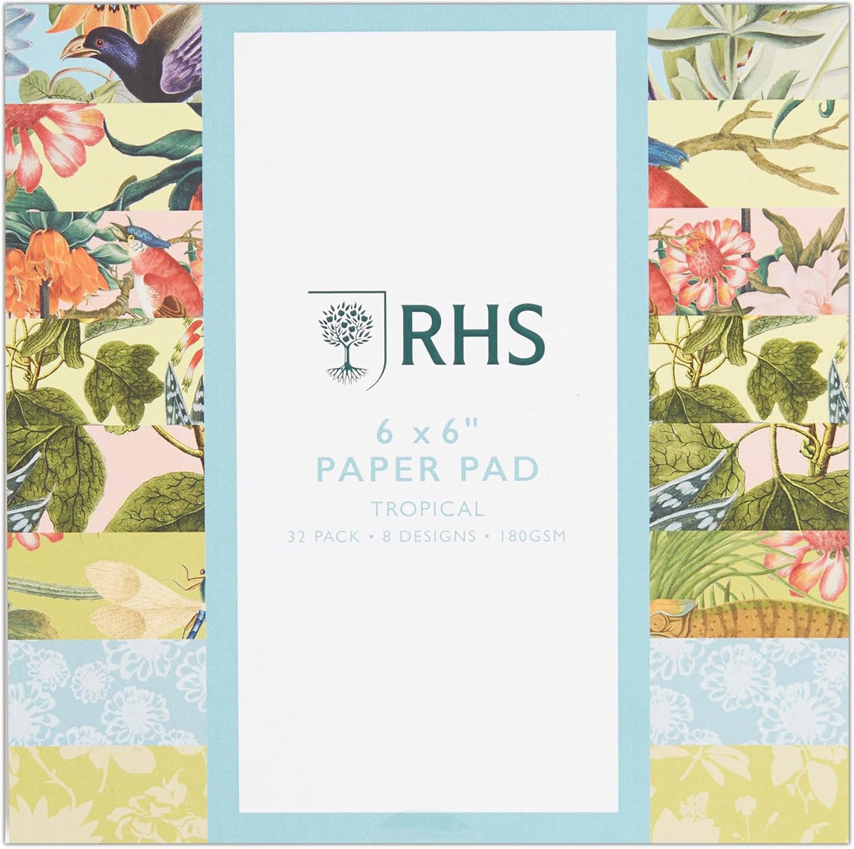 RHS Paper Pad 6" x 6" 32sht - Tropical