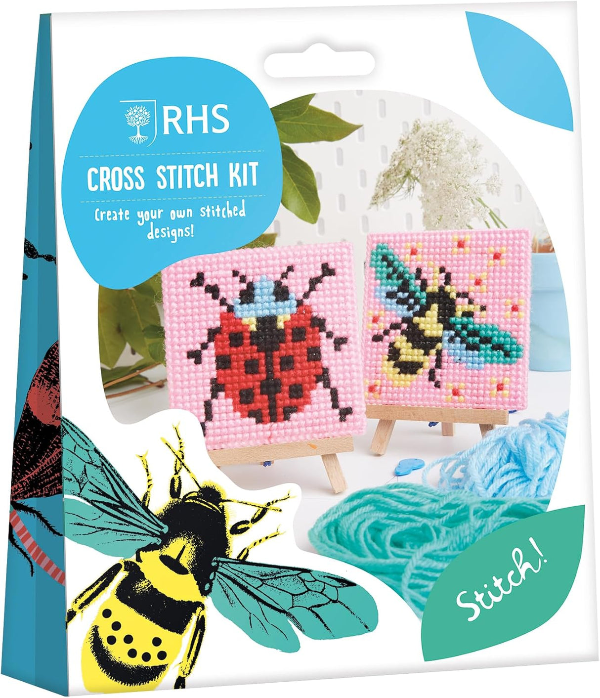 RHS Mini Cross Stitch - Bugs