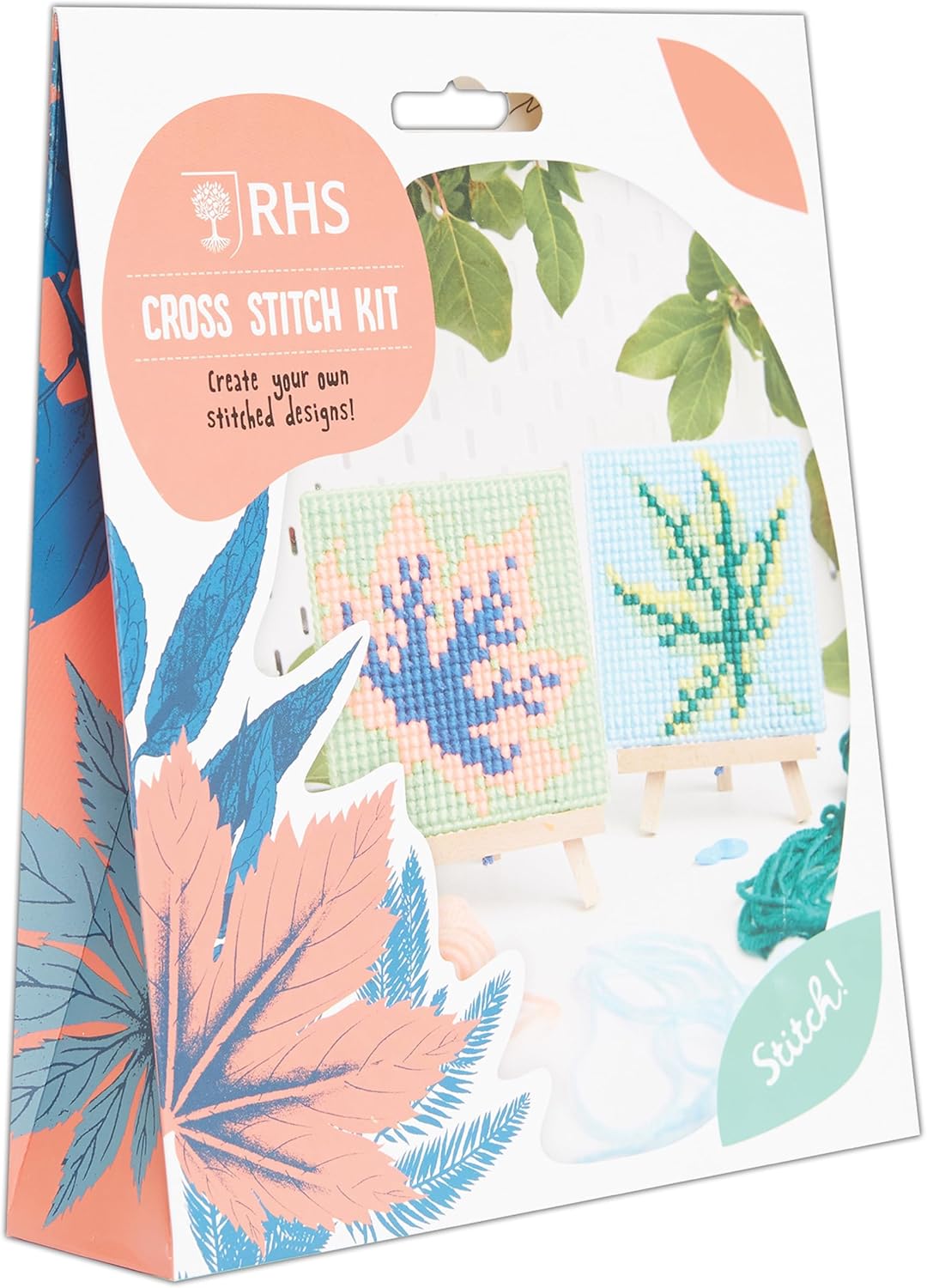RHS Mini Cross Stitch - Leaves