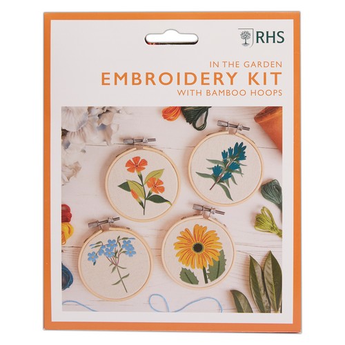 RHS 4" Embroidery Kit (4pcs) - In the Garden