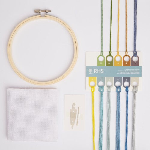 RHS 5" Cross Stitch Kit - Blue Lotus