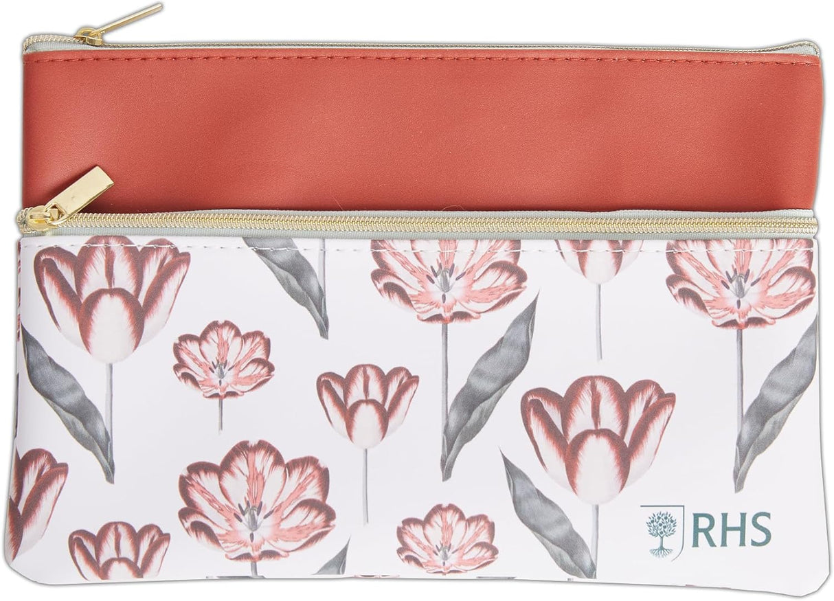 RHS Pencil Case Dual Pocket - Tulips