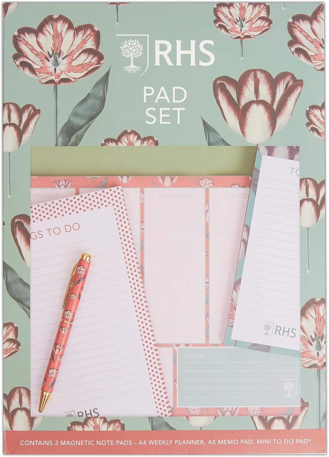 RHS Weekly Planner/To Do Trio Pad Set - Tulips