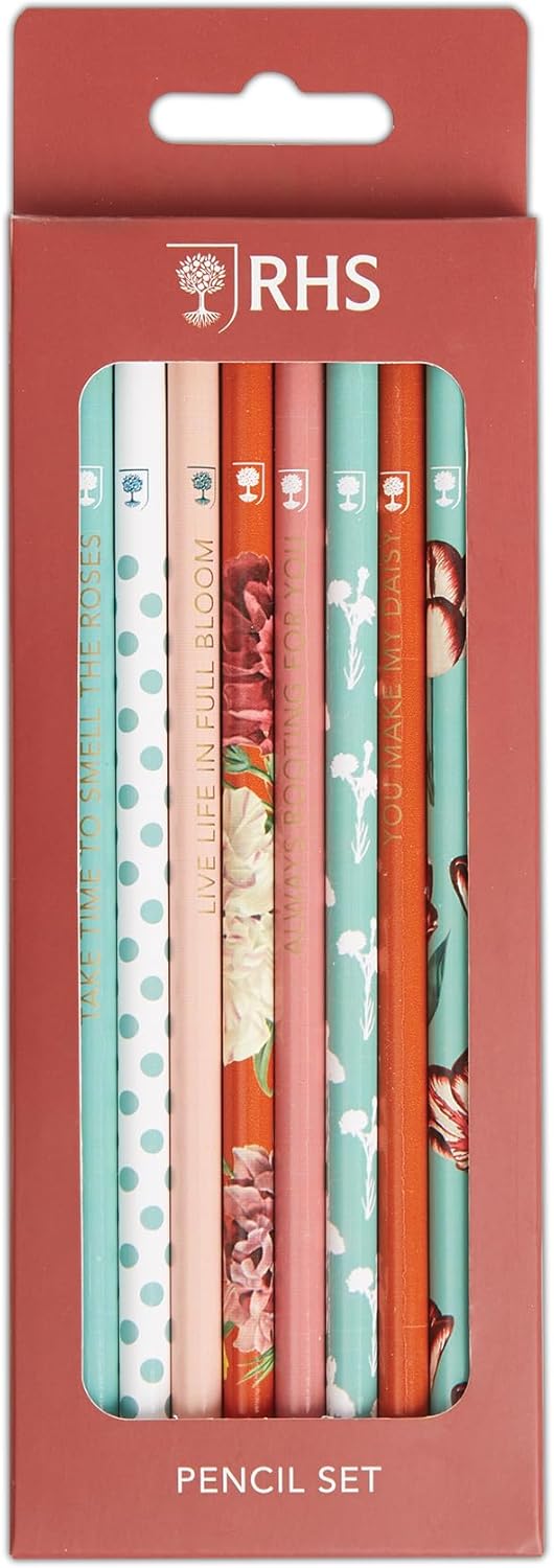 RHS HB Pencil with Eraser Tip - Tulips (8pk)