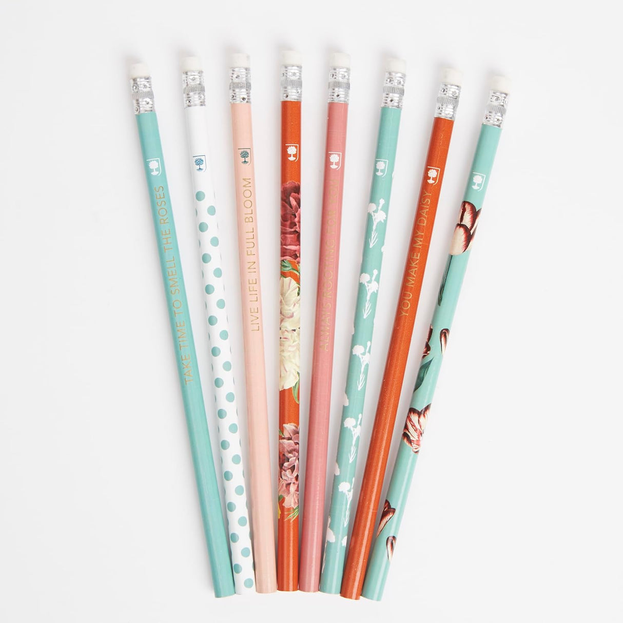 RHS HB Pencil with Eraser Tip - Tulips (8pk)