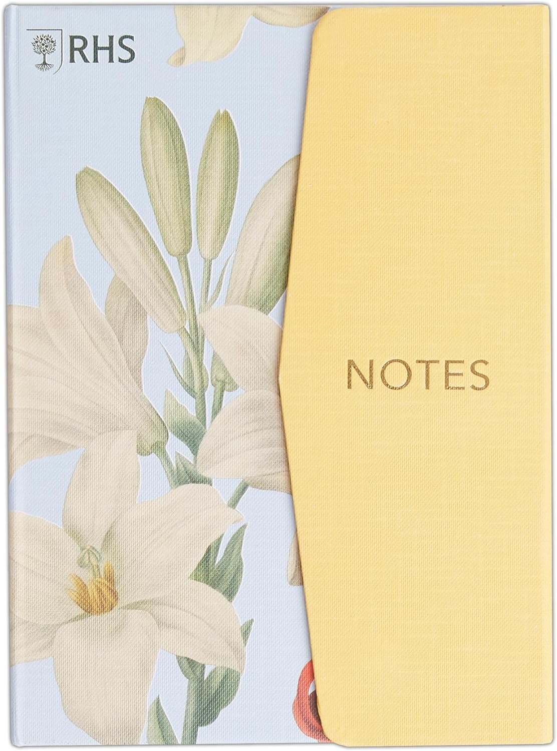 RHS A5 Magnetic Cover Notebook - Lillies and Roses