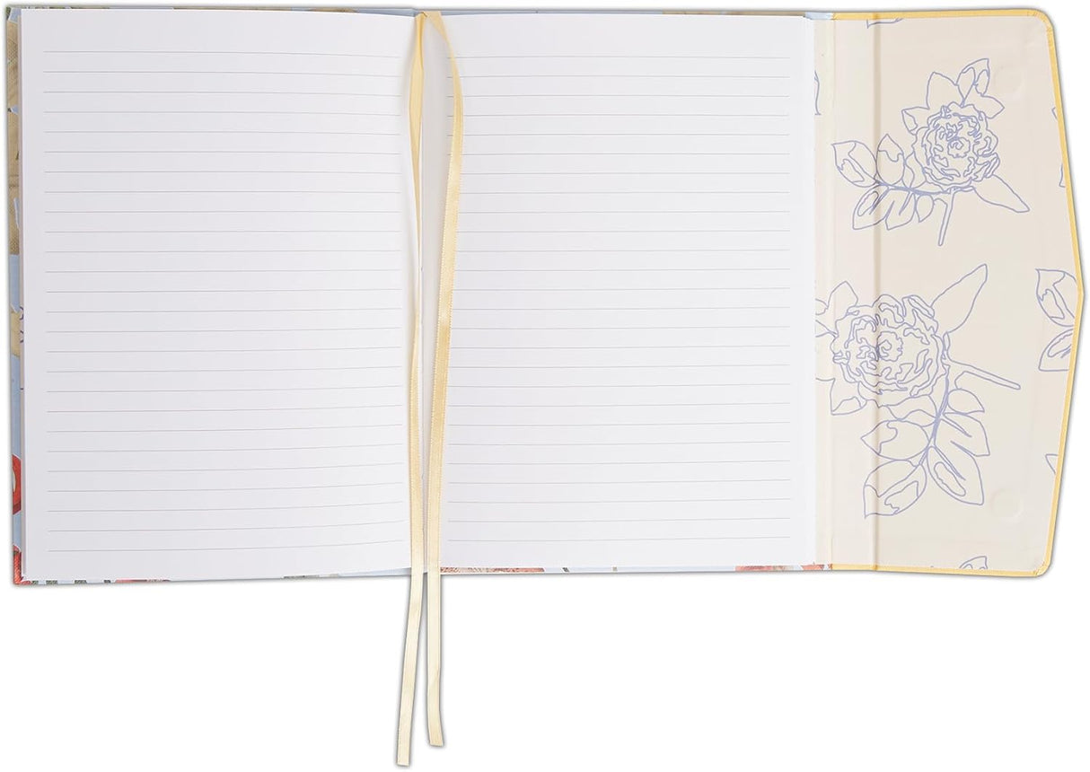 RHS A5 Magnetic Cover Notebook - Lillies and Roses
