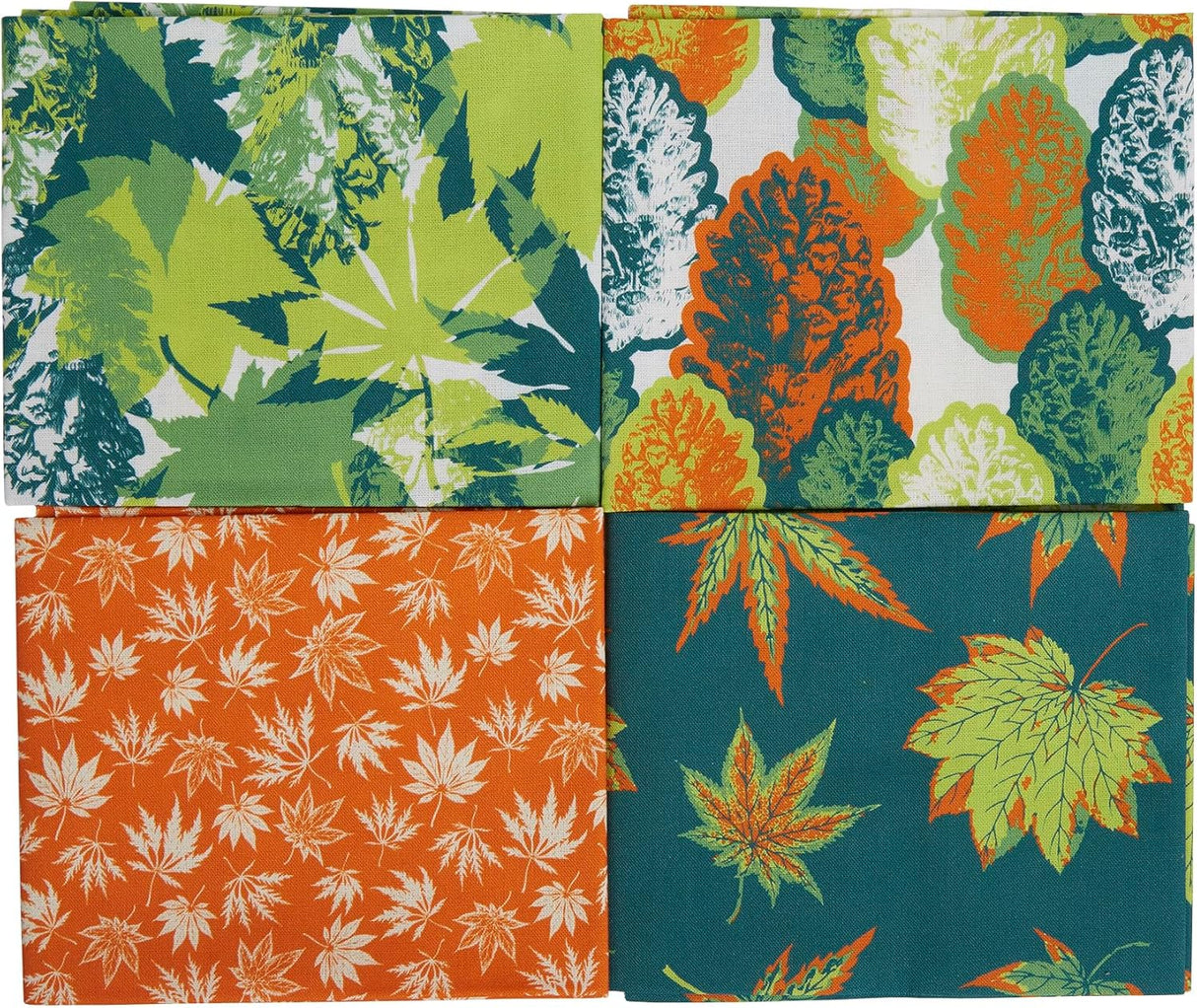 RHS Fat Quarters Fabric Bundle 18" x 22" - Leaves (4pk)