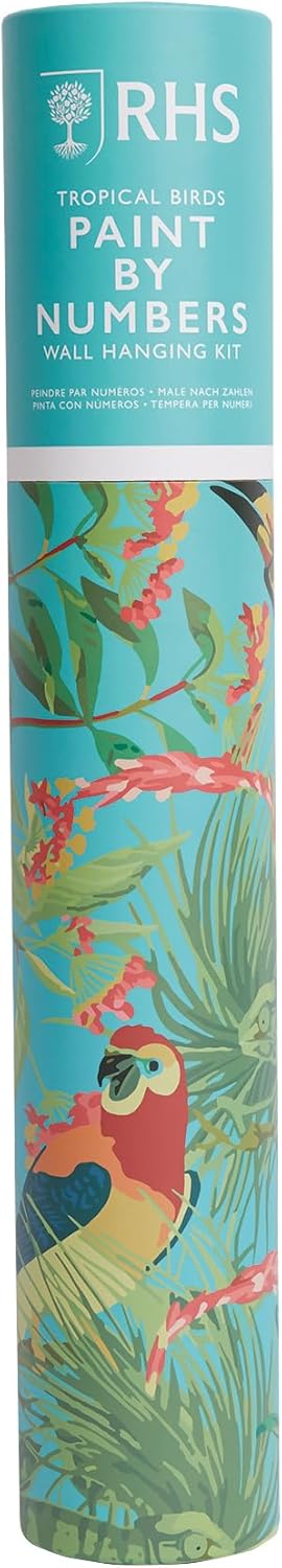 RHS Paint By Numbers 50cm x 40cm - Tropical Birds