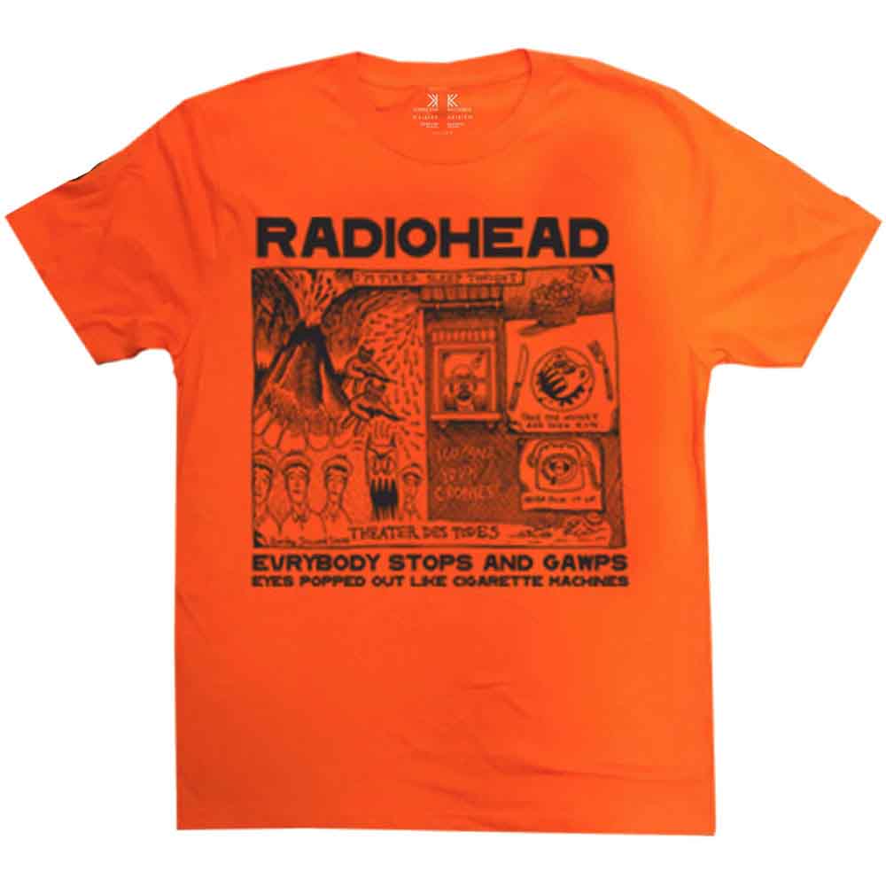 Radiohead Unisex T-Shirt Gawps Orange (L)