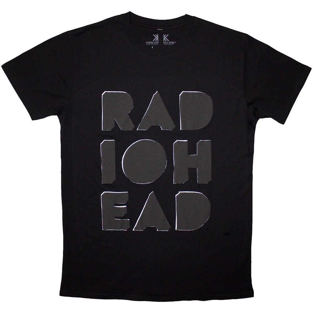 Radiohead Unisex T-Shirt Debossed Note Pad Black (L)