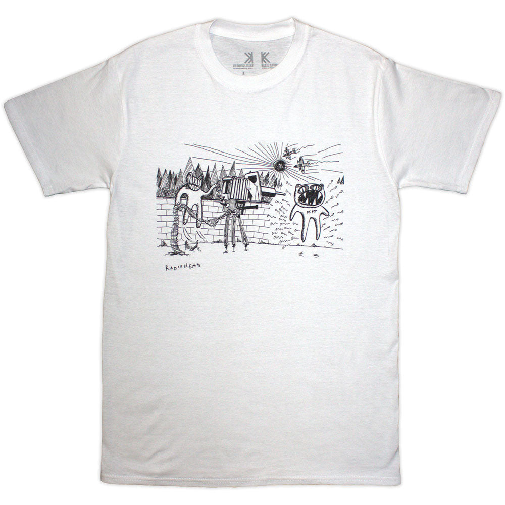Radiohead Unisex Organic T-Shirt Despot White (L)