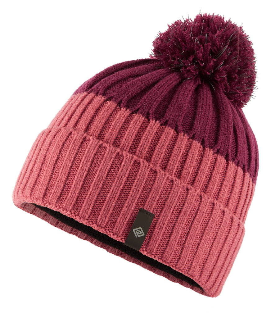 Ronhill Bobble Hat Salsa/Blackcurrant