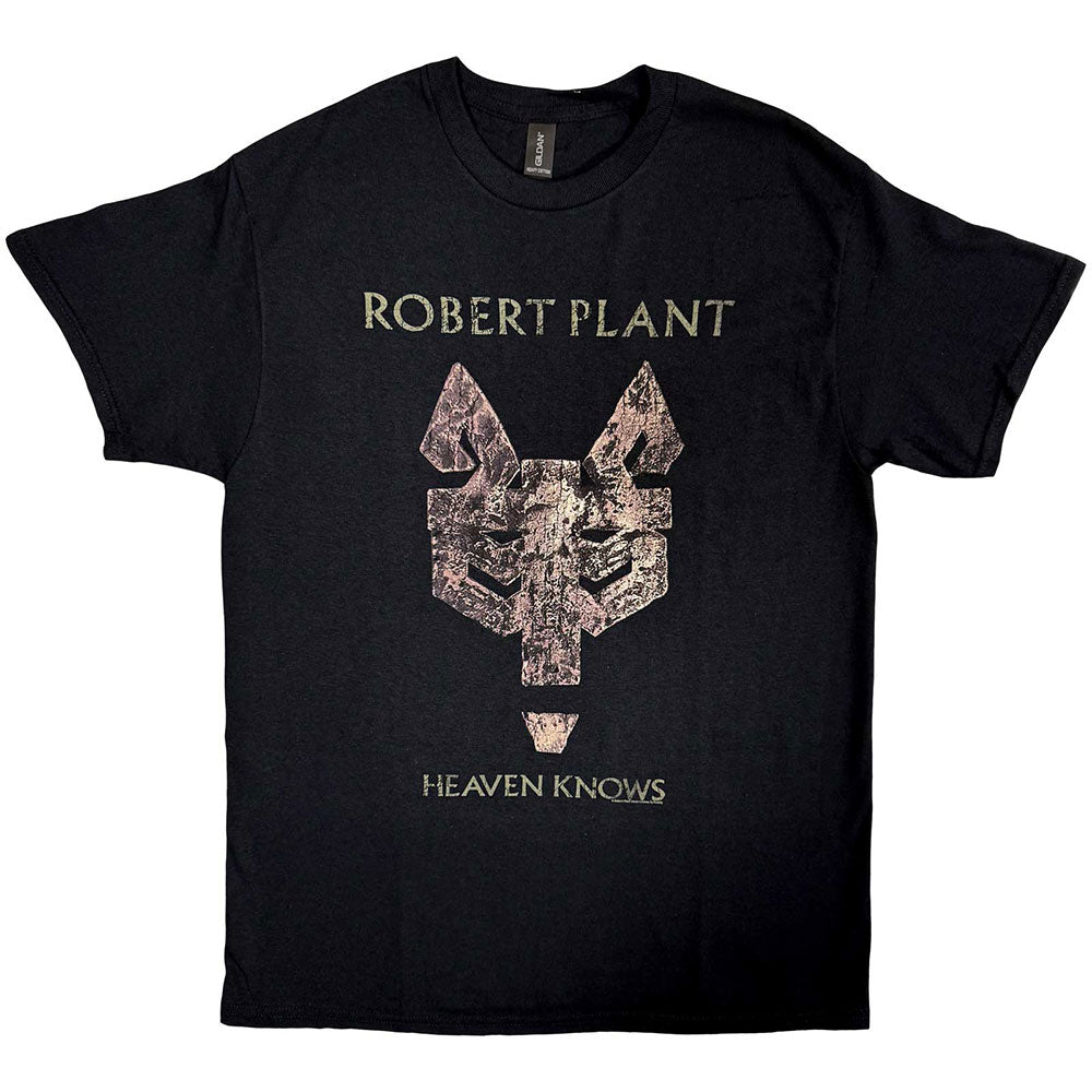 Robert Plant Unisex T-Shirt Heaven Knows Black (L)