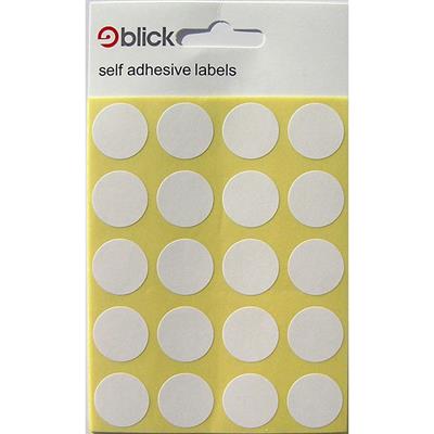 Blick Self Adhesive Labels Circles 19mm White (140pc)