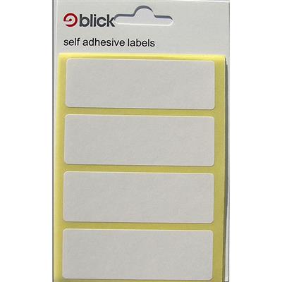 Blick Self Adhesive Labels 25mm x 75mm White (28pc)