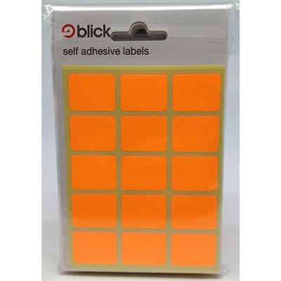 Blick Self Adhesive Labels 19mm x 25mm Fluorescent Orange (105pc)