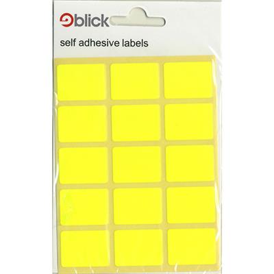 Blick Self Adhesive Labels 19mm x 25mm Fluorescent Yellow (105pc)