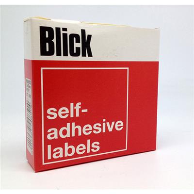 Blick Self Adhesive Labels 19mm x 63mm White in Dispenser Pack