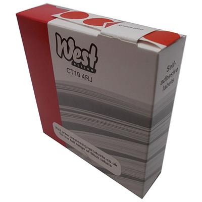 Blick Self Adhesive Labels Circles 19mm Red (1280pc) in Dispenser Pack
