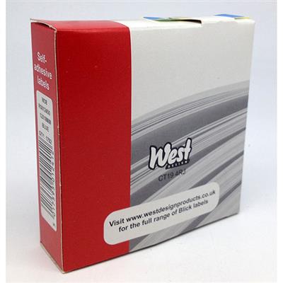 Blick Self Adhesive Labels 12mm x 18mm Blue (1792pc) in Dispenser Pack