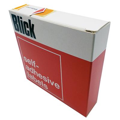 Blick Self Adhesive Labels 12mm x 18mm Orange (1792pc) in Dispenser Pack