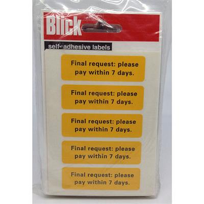 Blick Self Adhesive Labels AR3/R3 Account Reminders (35pc)