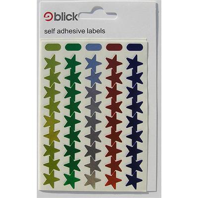 Blick Self Adhesive Labels Metallic Stars Assorted Colours (90pc)