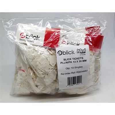Blick Tags Hanging Tickets White 13mm x 20mm (200pc)