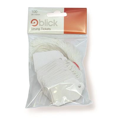 Blick Tags Hanging Tickets White 28mm x 43mm (100pc)
