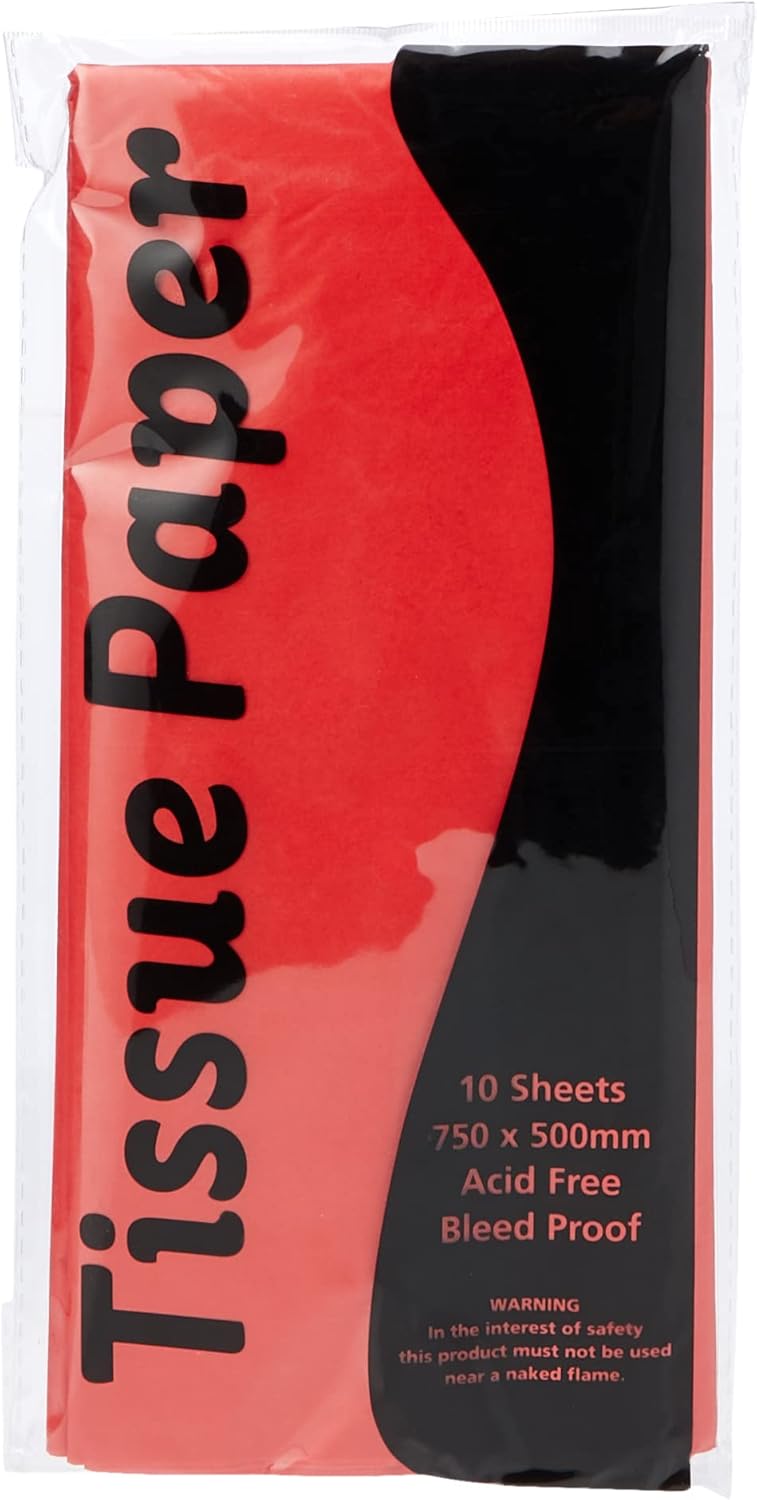 Stephens Tissue Paper Red 750mm x 500mm 10shts
