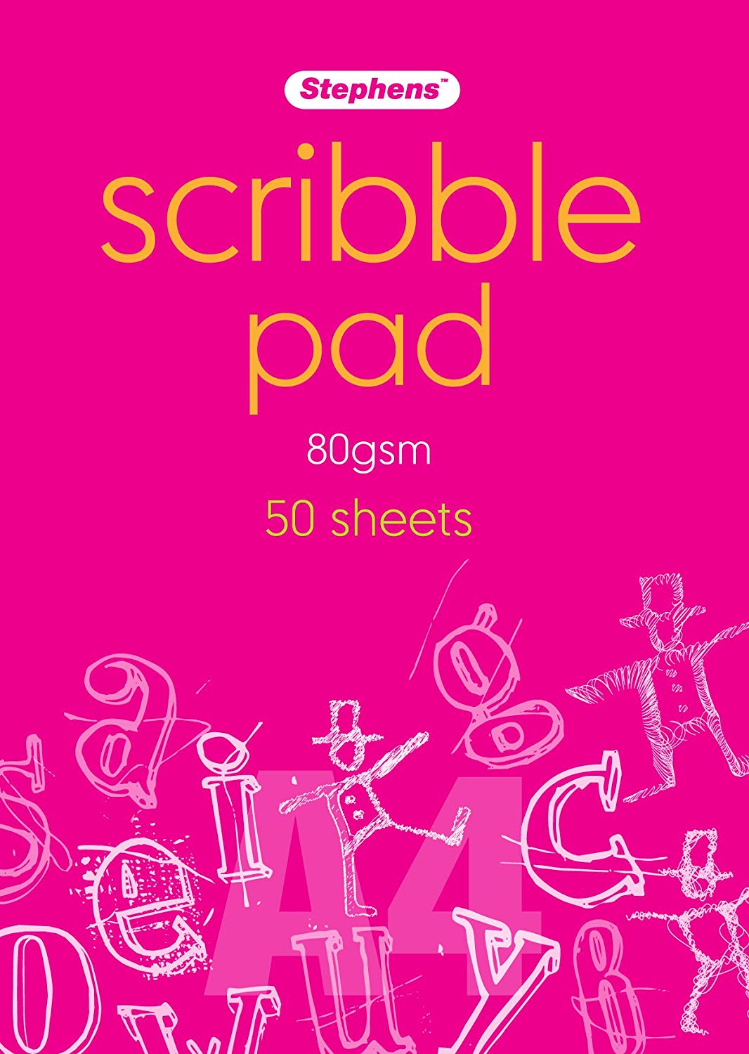 Stephens A4 Scribble Pad 80gsm 50shts