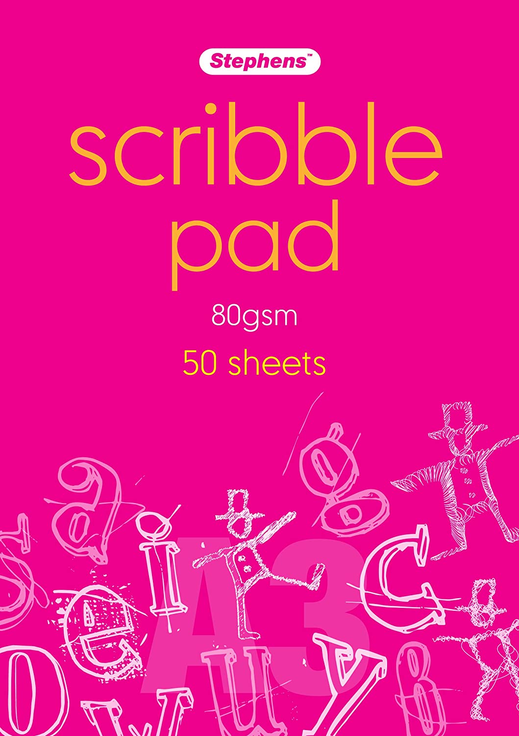 Stephens A3 Scribble Pad 80gsm 50shts
