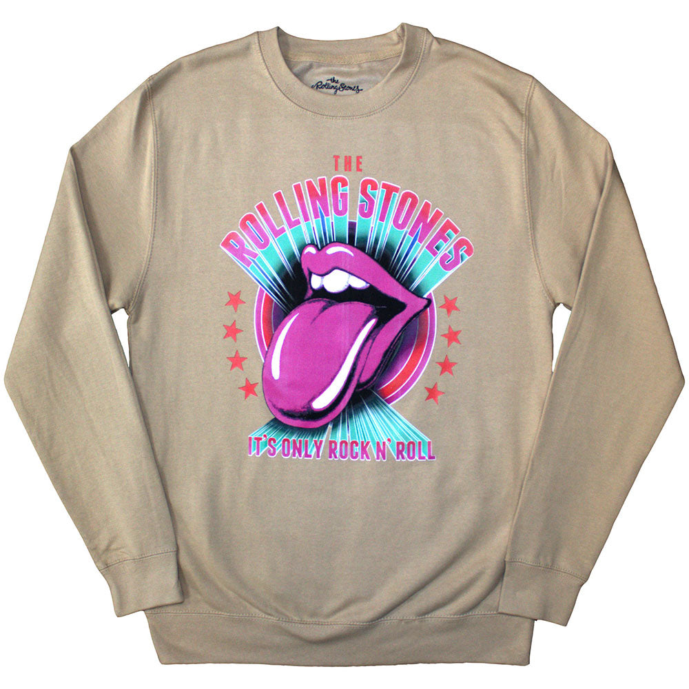 The Rolling Stones Unisex Sweatshirt It's Only R'n'R (Oversized) Natural (XL)