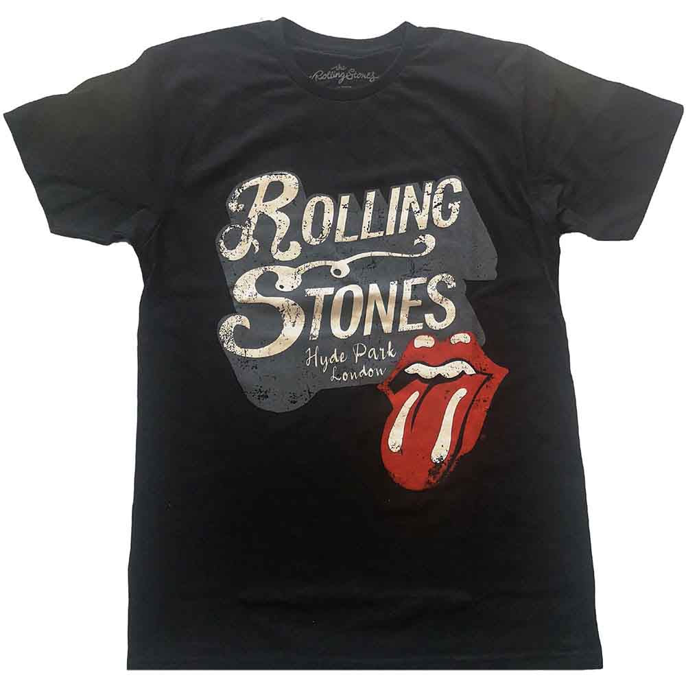 The Rolling Stones Unisex T-Shirt Hyde Park Black (L)