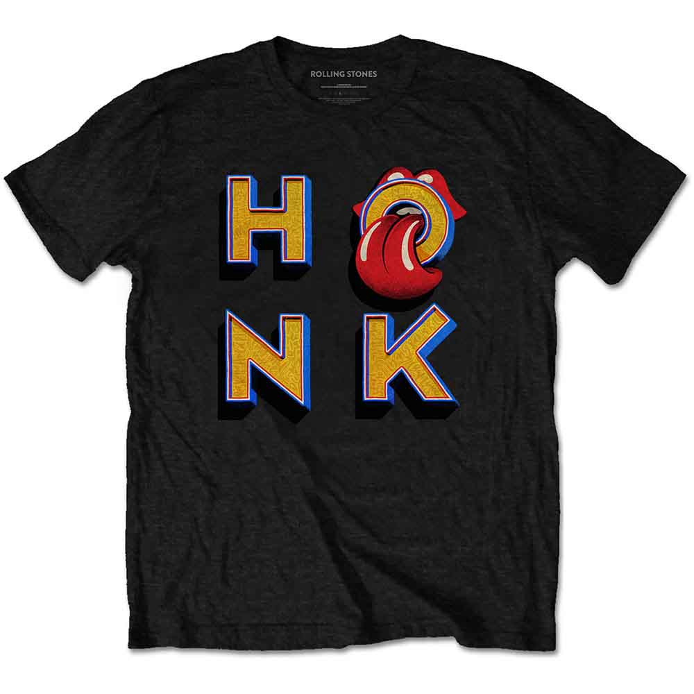 The Rolling Stones Unisex T-Shirt Honk Letters Black (XXL)
