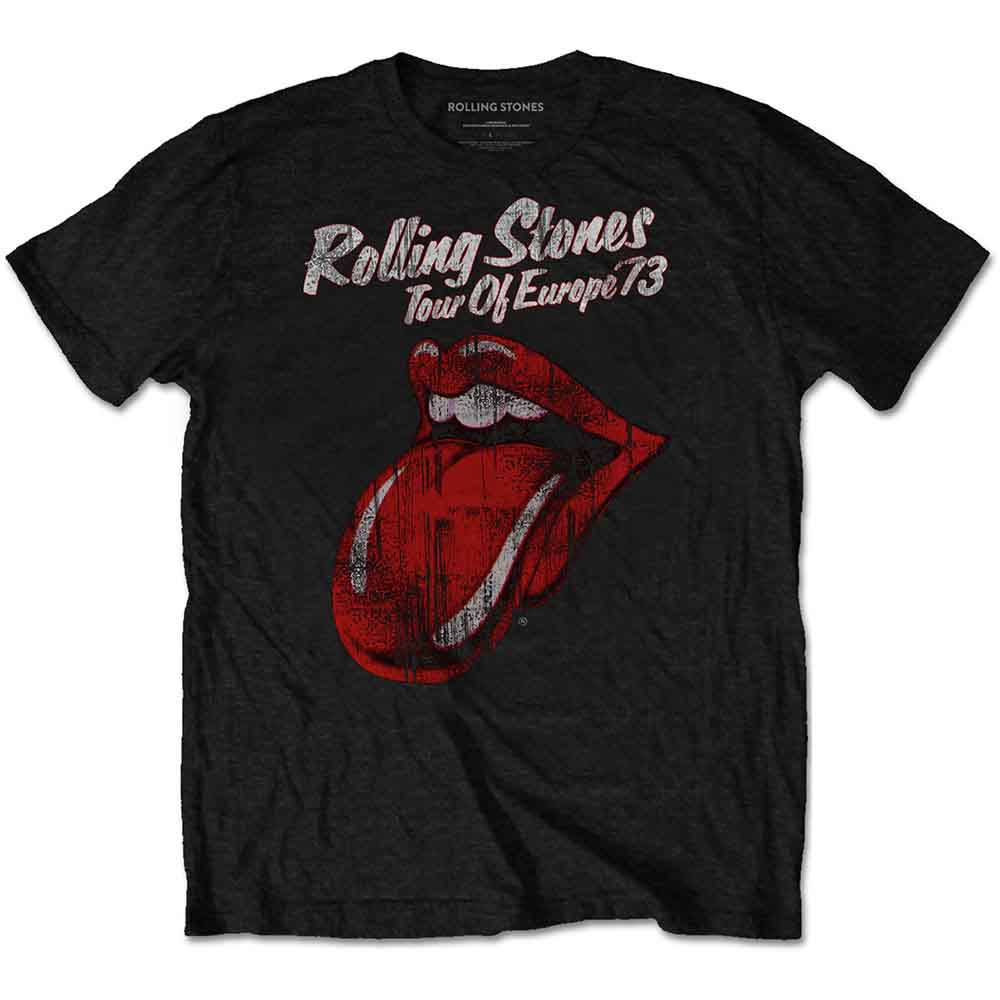 The Rolling Stones Unisex T-Shirt 73 Tour Black (XXXL)