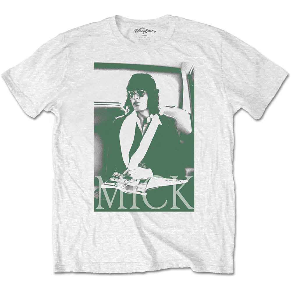 The Rolling Stones Unisex T-Shirt Mick Photo V1 Black (XL)