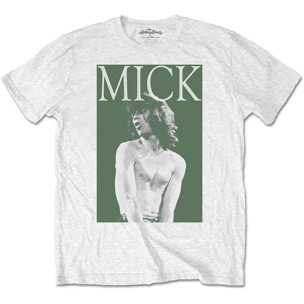 The Rolling Stones Unisex T-Shirt Mick Photo V2 Black (L)
