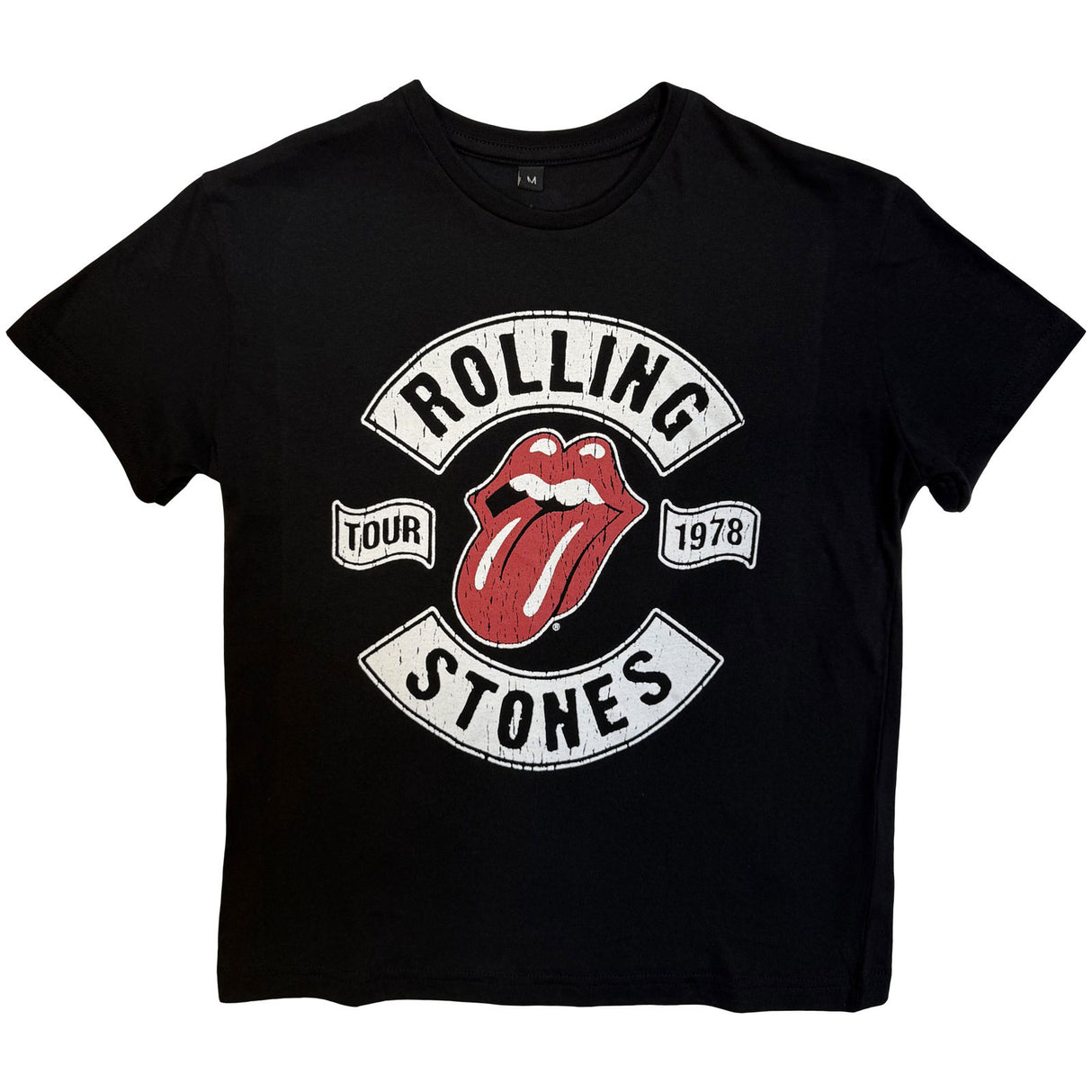 The Rolling Stones Kids T-Shirt US Tour 1978 Black (11-12ys)