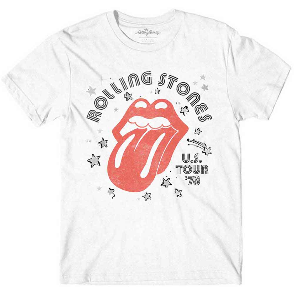 The Rolling Stones Unisex T-Shirt Aero Tongue White (XL)