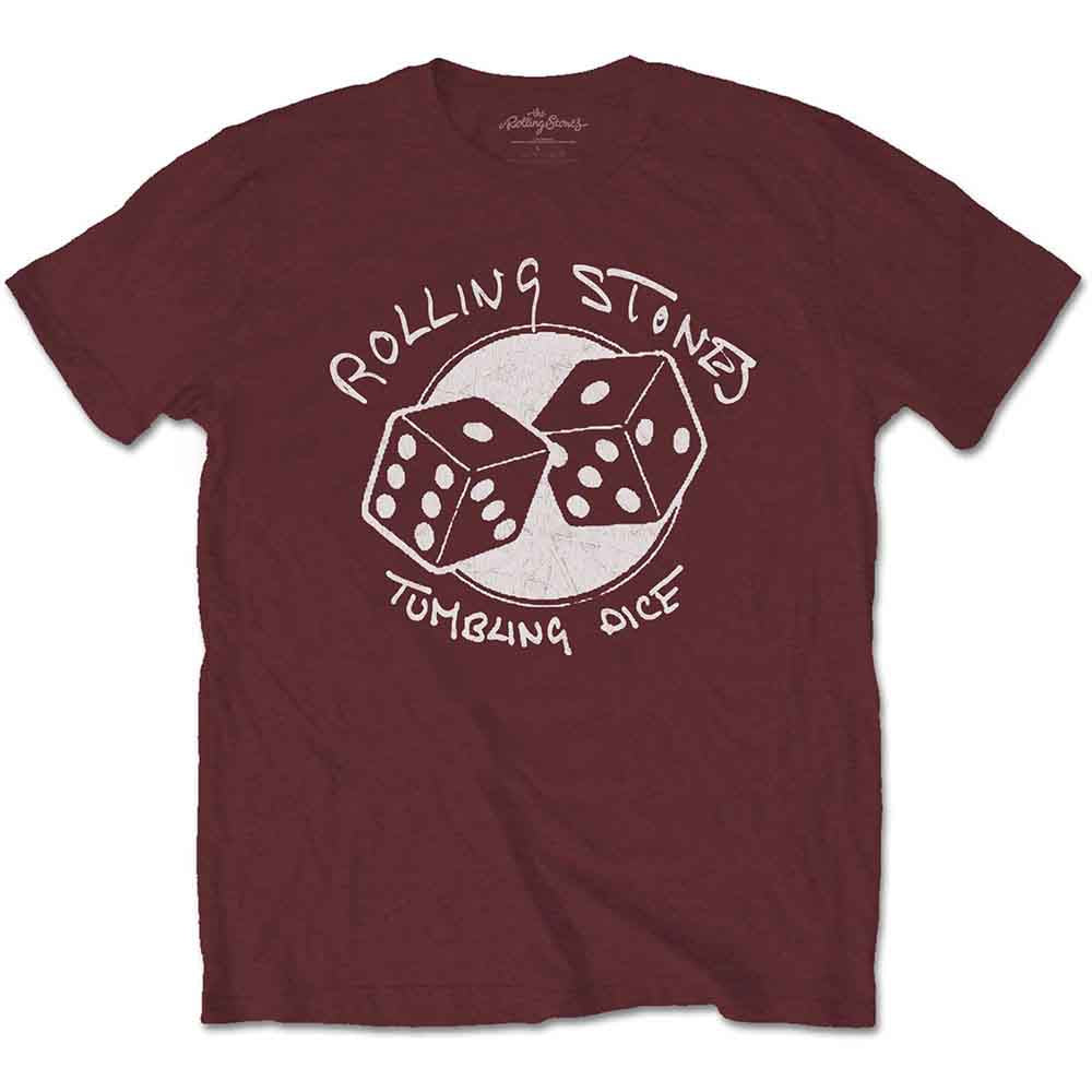 The Rolling Stones Unisex T-Shirt Tumbling Dice Red (M)