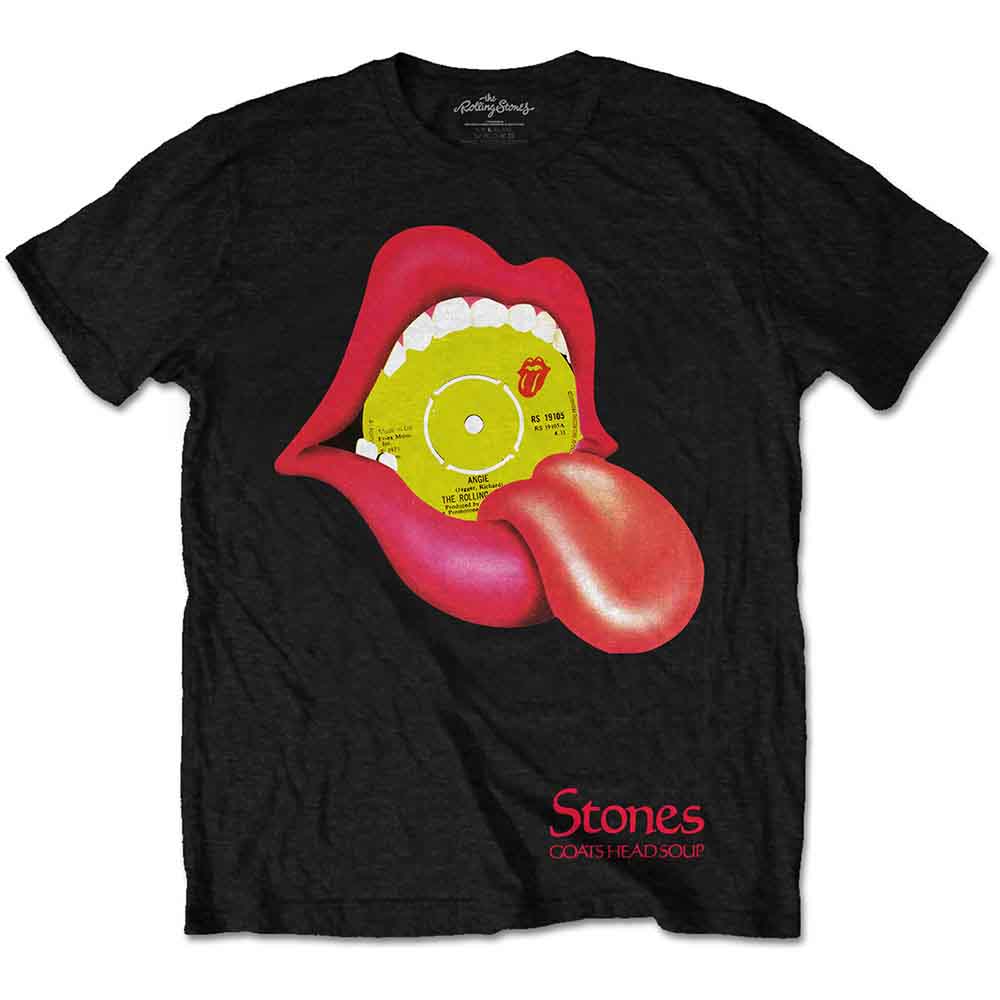 The Rolling Stones Unisex T-Shirt Angie Goats Head Soup Black (XXL)